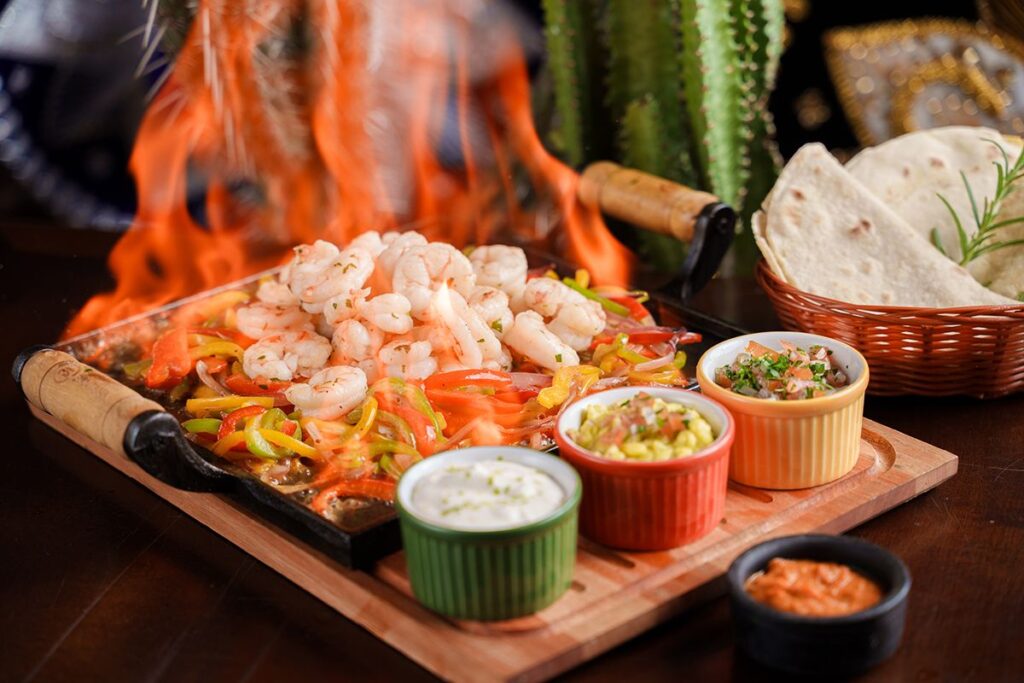 Fajitas flambadas, Palta Mexicana